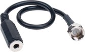 Antenne Adapter F-stekker > 3.5 mm Jackplug