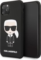 Apple iPhone 11 Pro Karl Lagerfeld Backcover Body Iconic - Zwart