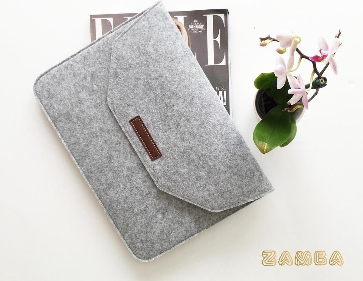 Zamba Vilten Soft Sleeve Voor de Apple Macbook Air/Pro (Retina) 15''/16