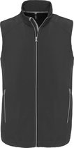 Grote maten softshell zomer vest/bodywamer antraciet grijs voor heren - Herenkleding/dunne jassen plus size - Mouwloze outdoor vesten 3XL (46/58)