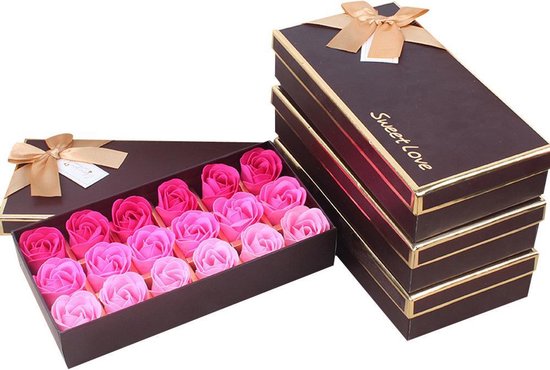 Onderzoek Observatorium bad 18 Zeepjes rozen Roze | Valentijn Moederdag | Verjaardag | Cadeau |  Bruiloft | bol.com