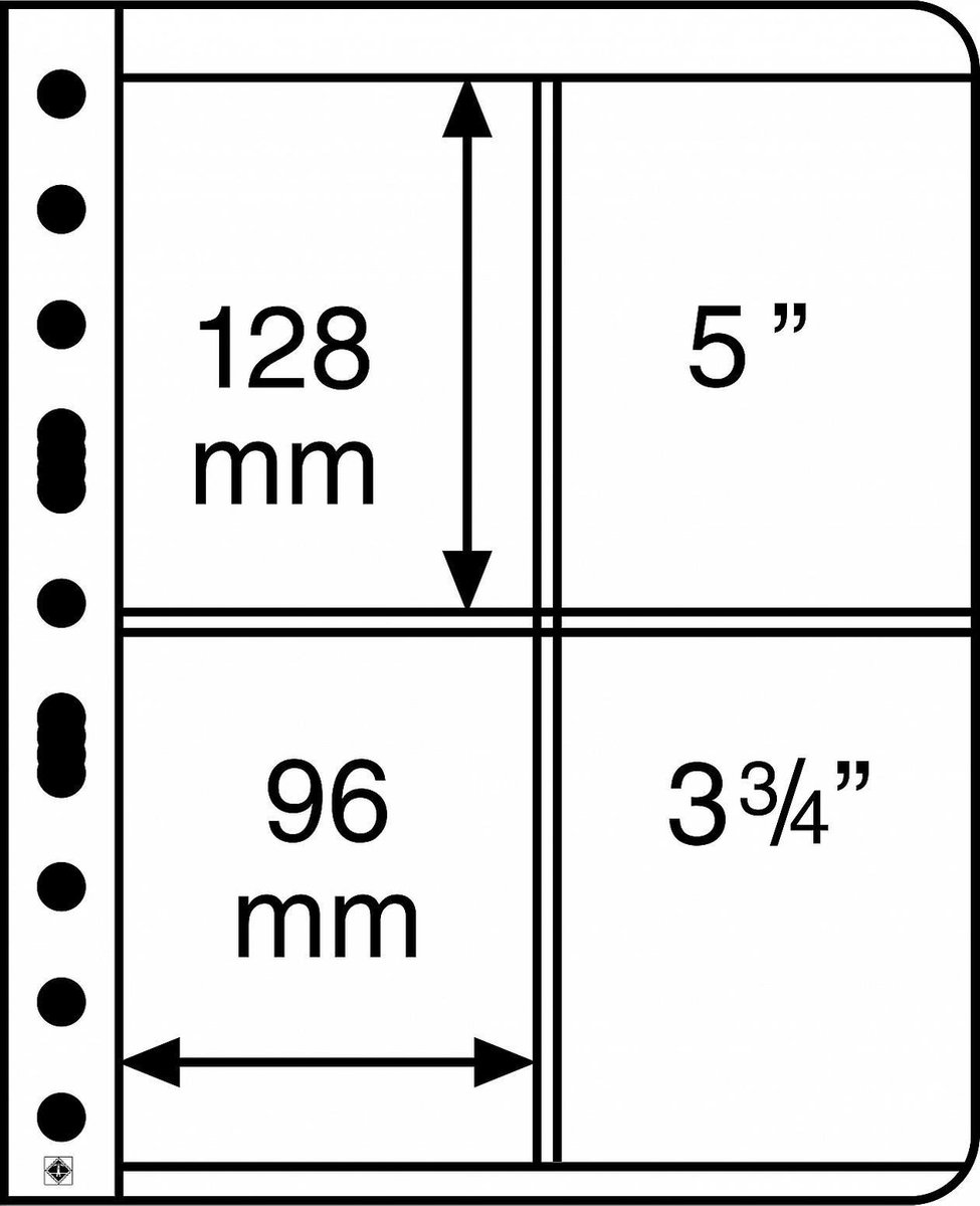 zwarte opbergbladen Vario 2 ST - 5 stuks