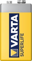 Varta SUPERLIFE 9 V, 9V, Zinc-Carbone, 9 V, 48,5 mm, 38 g