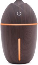Luxe Aroma Diffuser 200ml - Voor aromatherapie - Aromaverstuiver - Luchtbevochtiger - Verdamper - Vernevelaar - Geur verspreider - Verstuiver - Etherische olie verdamper - Dark Wood