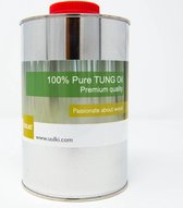 Uulki 100% Pure Tungolie – Houtolie voor Buiten - Houtbescherming Tung Olie voor Huis en Tuin Olie - Waterbestendig Waterafstotend Waterproof (1 Liter)