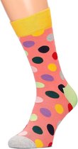 Happy Socks Big Dot roze 41-46