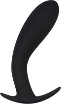 Lola Toys - BackDoor Black Edition - Strong Force Anal Plug - Licht gebogen Buttplug - Anaalplug - Prostaat Stimulatie - P-Spot - Unisex - 13.5cm x 3.3cm - Zwart