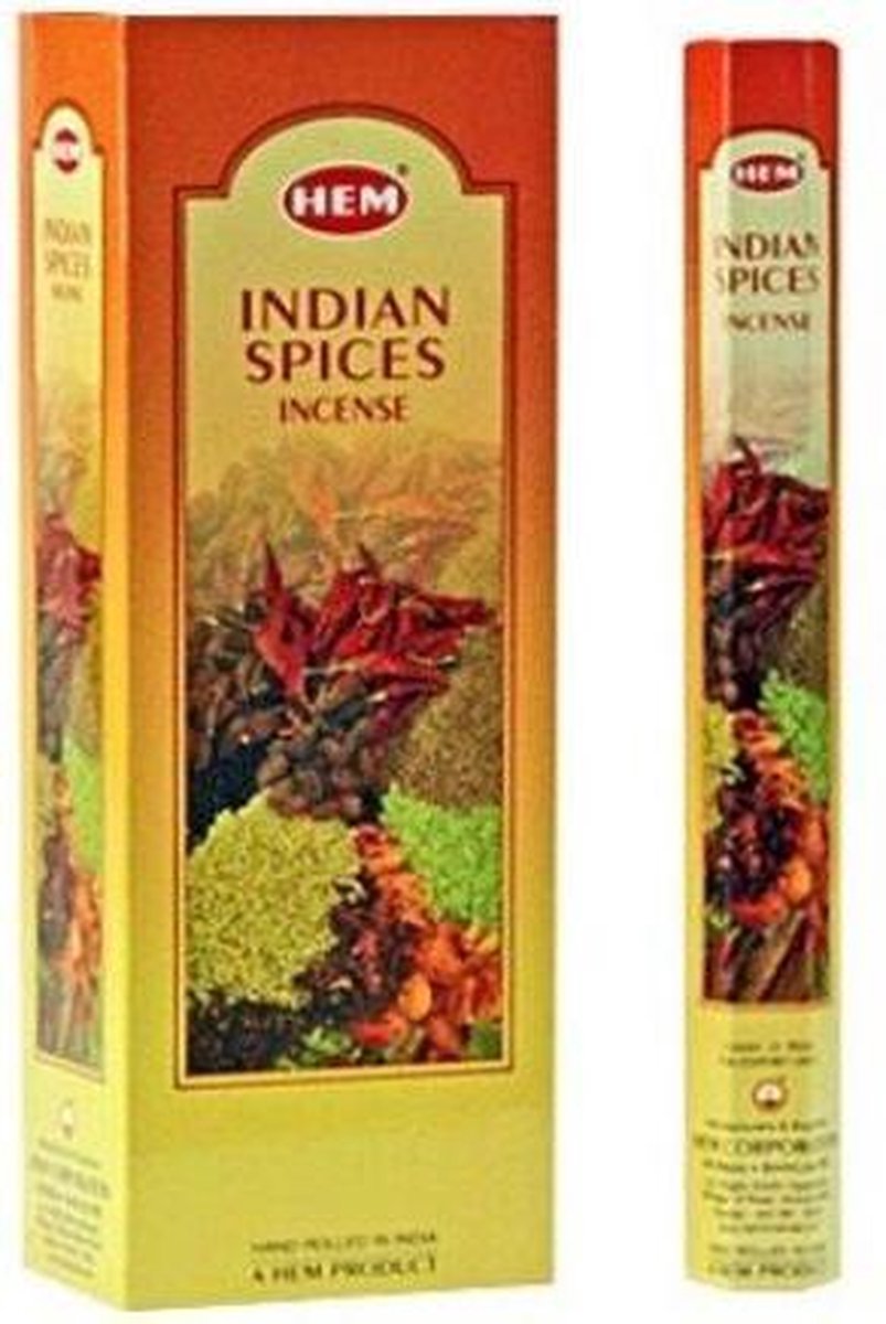 Afrekenen Amerika Gewoon HEM Wierook - Indian Spices - Slof (6 pakjes/120 stokjes) | bol.com