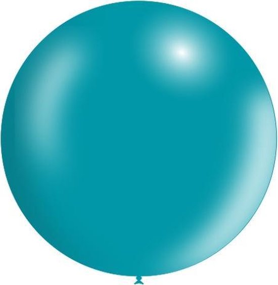 Turquoise Reuze Ballon XL Metallic 91cm