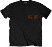 AC/DC Heren Tshirt -XL- Hard As Rock Zwart
