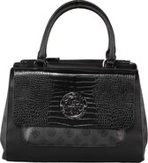 GUESS Magnolia Society Satchel Dames Tas - BLACK - Maat ONE SIZE