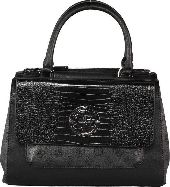 Sac Femme GUESS Magnolia Society Satchel - NOIR - Taille UNIQUE | bol