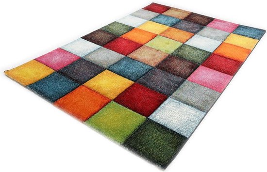Tapis Belis - Cubes - Multicolore-200 x 290 cm