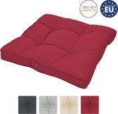 Beautissu loungekussen XLuna – zitkussen rood 40x40 cm kussen in matraskussen kwaliteit