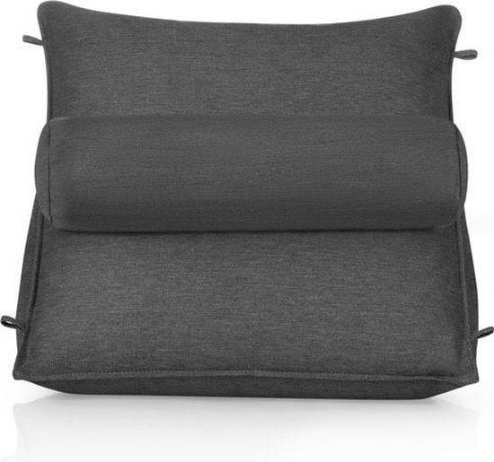 Leeskussen, groot bedrustkussen, lendensteunkussen, rugsteunkussen, om in bed te zitten positionering rugsteun liggende kussens, om te lezen/ontspannen 75 x 40 x 58 cm (met hoofdsteun