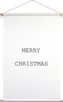 Merry christmas | Textielposter | Textieldoek | Wanddecoratie | 120CM x 180CM | Kerst | Kerstdecoratie