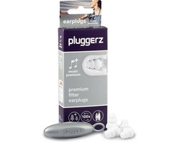 Pluggerz earplugs music Premium - Oordoppen voor muziekliefhebbers - Met speciaal muziekfilter - Genieten zonder geluidsvervorming Pluggerz earplugs music Premium - Oordoppen voor muziekliefhebbers - Met speciaal muziekfilter - Genieten zonder geluidsvervorming