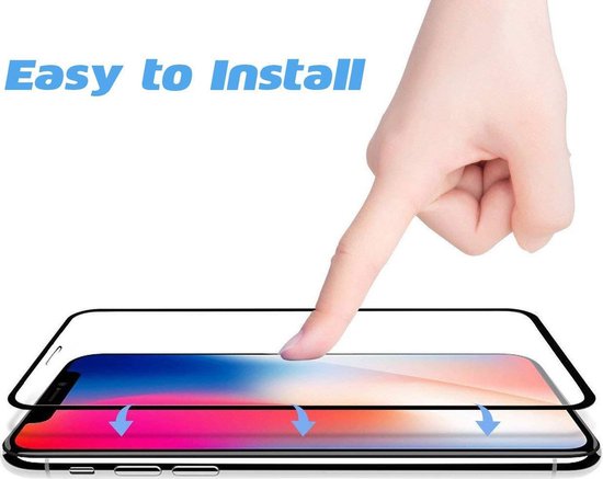 HB Glas Geschikt voor Apple iPhone 11 Pro Max Glas - High Impact Anti-Glare Mat Glass - Zwart