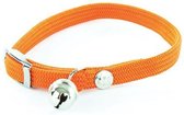 Martin Sellier Halsband kat elastisch nylon oranje 30 X 1 CM