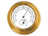 Talamex Scheepsklok / Baro/ Hygro meter Model: Barometer messing