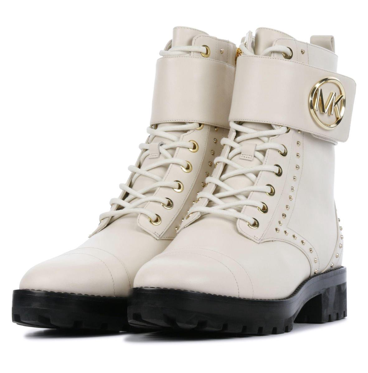 Michael Kors Vrouwen Enkellaarsjes - Tatum ankle - Beige - Maat 41 | bol.com