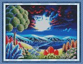 Cross stitch Fantastic scenery(4) 44×35cm