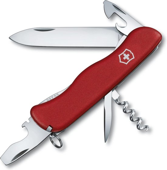 Victorinox Large Pocket Knife with Large Locking Blade Picknicker Red