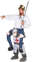 Vegaoo - Man op de rug van een ridder kostuum voor volwassenen