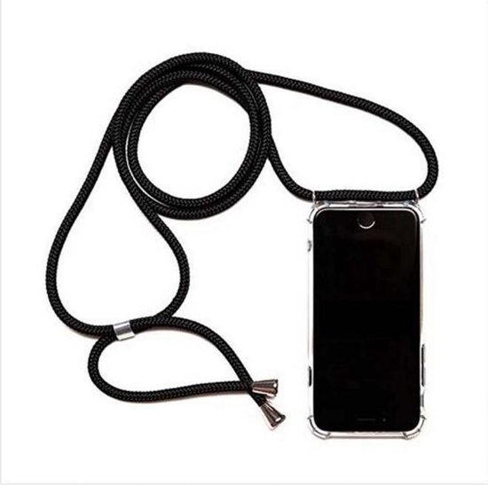 mm - Telefoonhoesje met Koord - Telefoon ketting - iPhone X/XS - Zwart |  bol.com