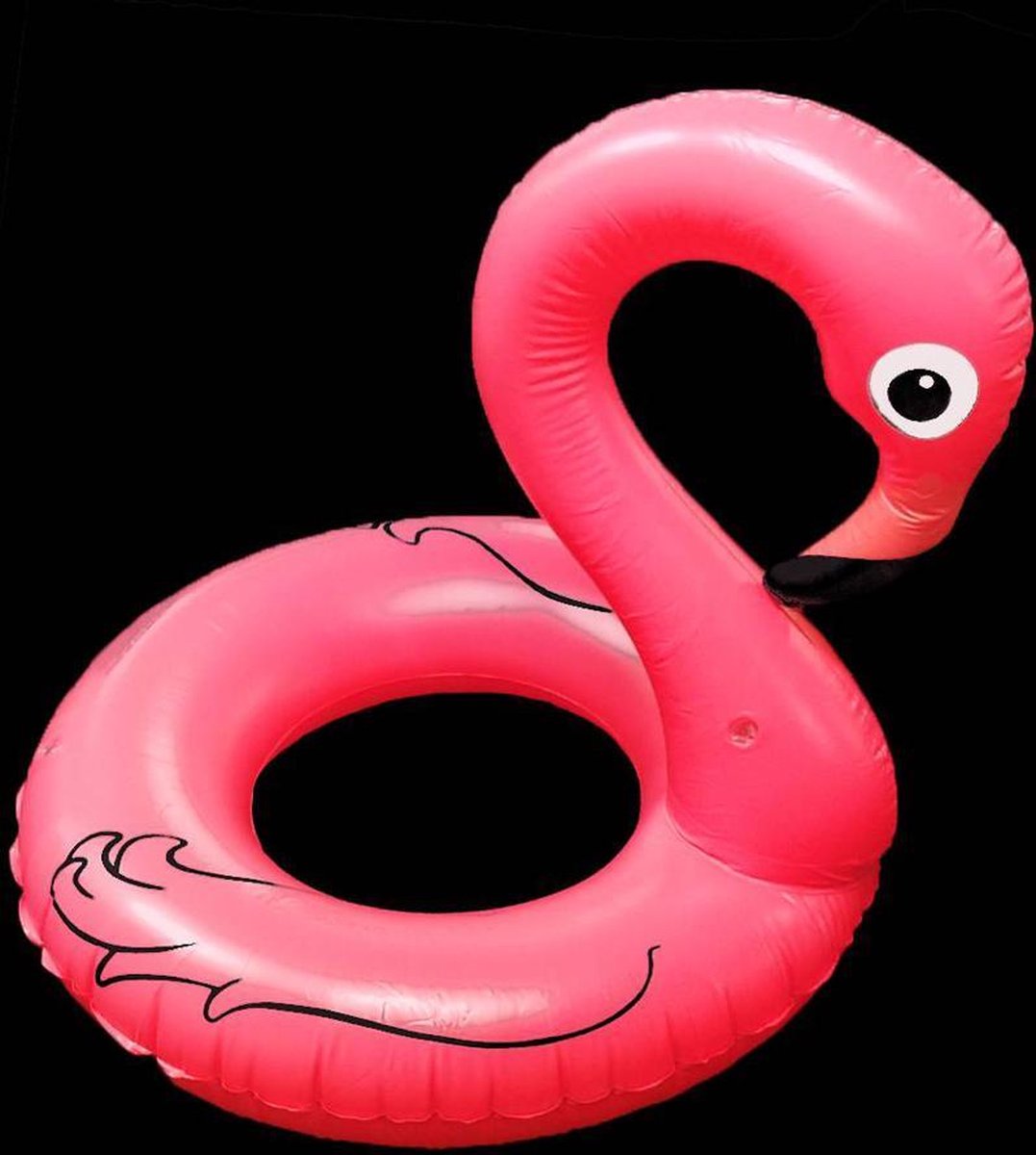Opblaas zwemband flamingo, inflatables, roze opblaasbare