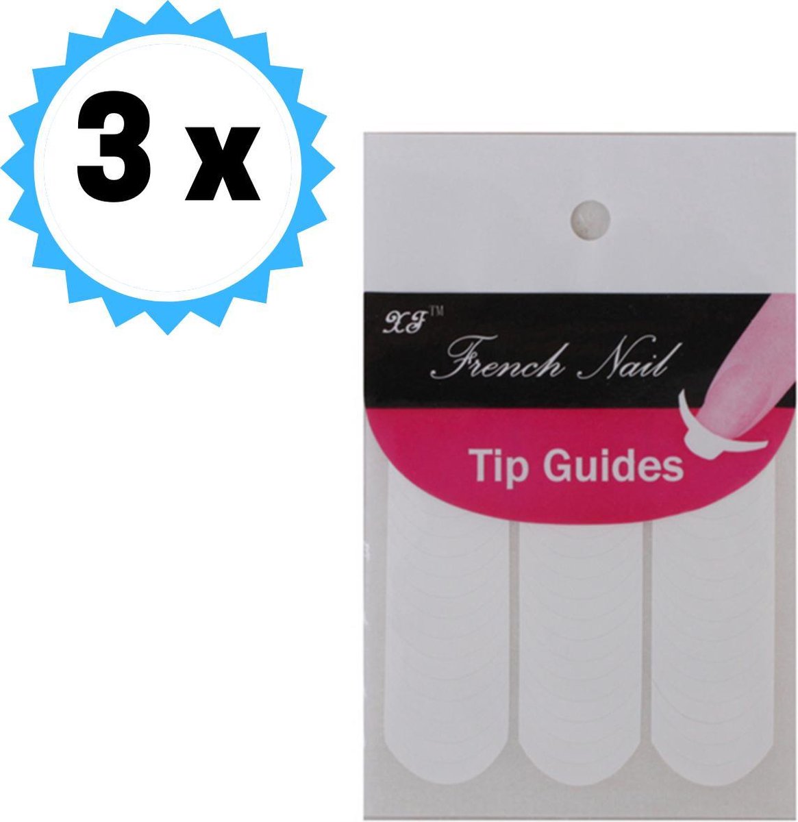 Goedkoopste KELERINO. Nagelsticker French Manicure Voordeelset! (3 Sets - 153 Stuks) goede kwaliteit!