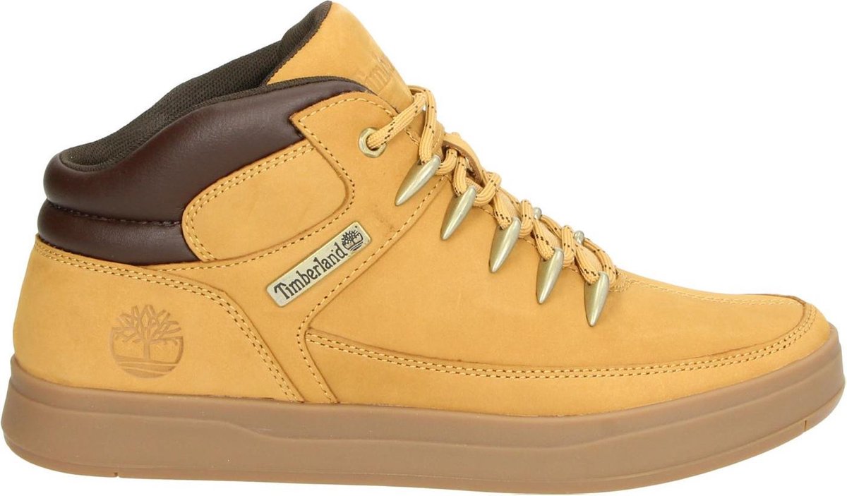 Timberland Heren Hoge sneakers Davis Square Hiker Geel - Schoenen.nl