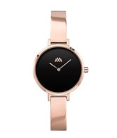 AVA Mani Petit Rosaguld Svart - Dameshorloge - Staal - Goud - Ø 32mm - Limited Edition