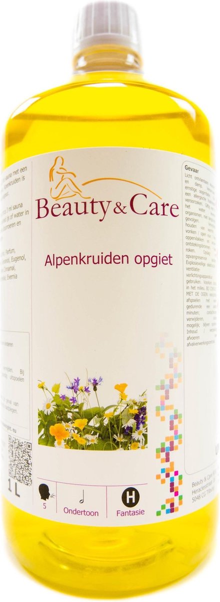 Beauty & Care - Alpenkruiden opgiet - 1 liter - sauna geuren