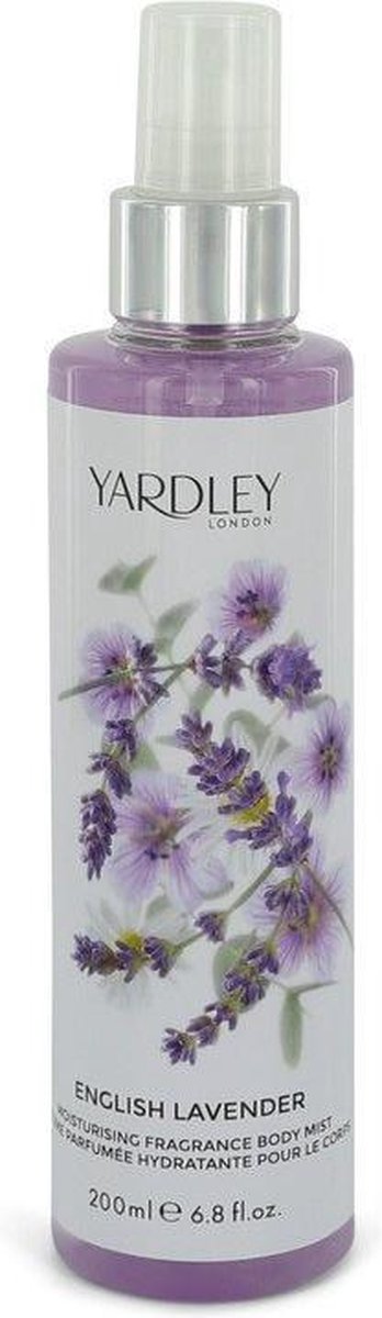 Yardley London English Lavender - Moisturising Fragrance Body Mist Spray - 200 ml