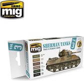 AMMO MIG 7171 Sherman Tanks Vol.3 (WWII US Marine Corps) - Acryl Set Verf set