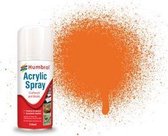 Humbrol #18 Orange - Gloss - Acryl spray Verf spuitbus