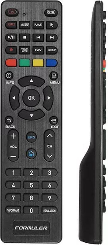 Télécommande Formuler Z+, télécommande pour IPTV, Télécommande IPTV noire, facile à