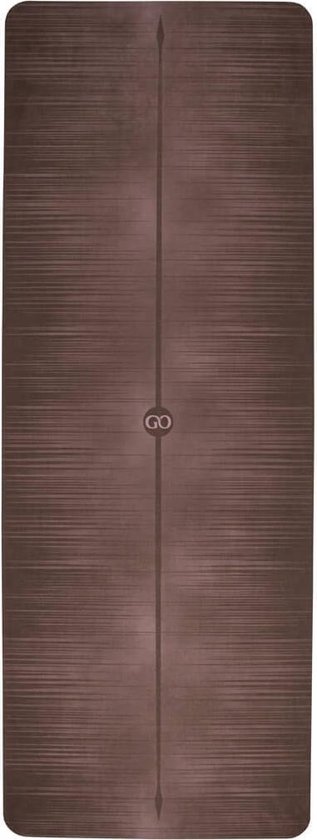 ZENAGOY MiFlow Yoga Mat Bruin van Rubber met Microvezel Toplaag | Eco-Vriendelijk | Ideaal voor Hot Yoga, Bikram en Ashtanga | 180 x 66cm x 3.5mm