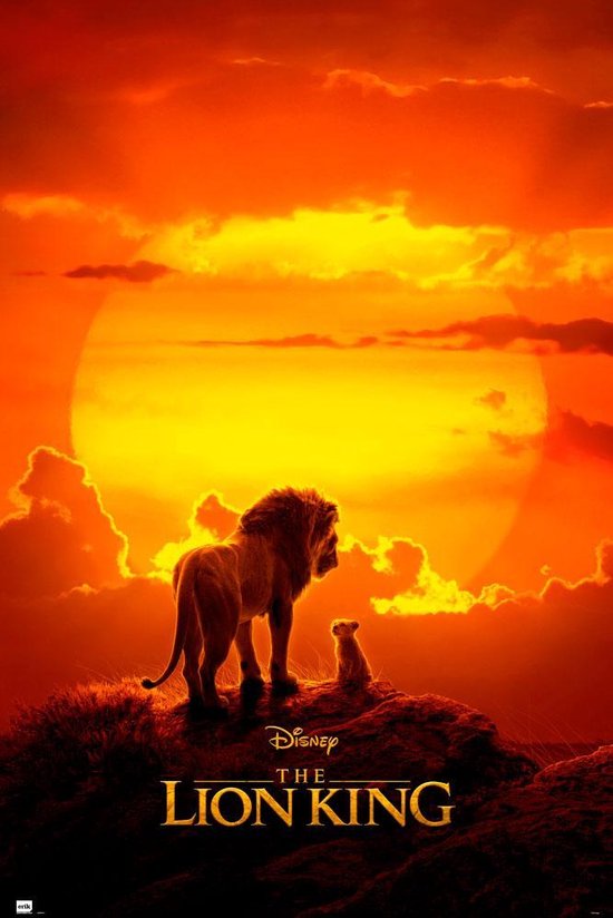 Affiche The Lion King Film Disney 61x91,5cm.
