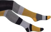 Bonnie Doon  - Kinderen - Maillots  - Mismatch Tights  - Zwart/Medium Grey Heather - Maat 128-134