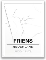 Poster/plattegrond FRIENS - 30x40cm