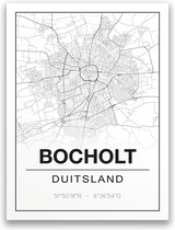 Poster/plattegrond BOCHOLT - 30x40cm