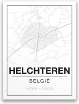 Poster/plattegrond HELCHTEREN - 30x40cm