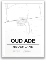 Poster/plattegrond OUD-ADE - 30x40cm