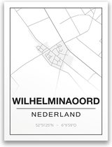 Poster/plattegrond WILHELMINAOORD - 30x40cm