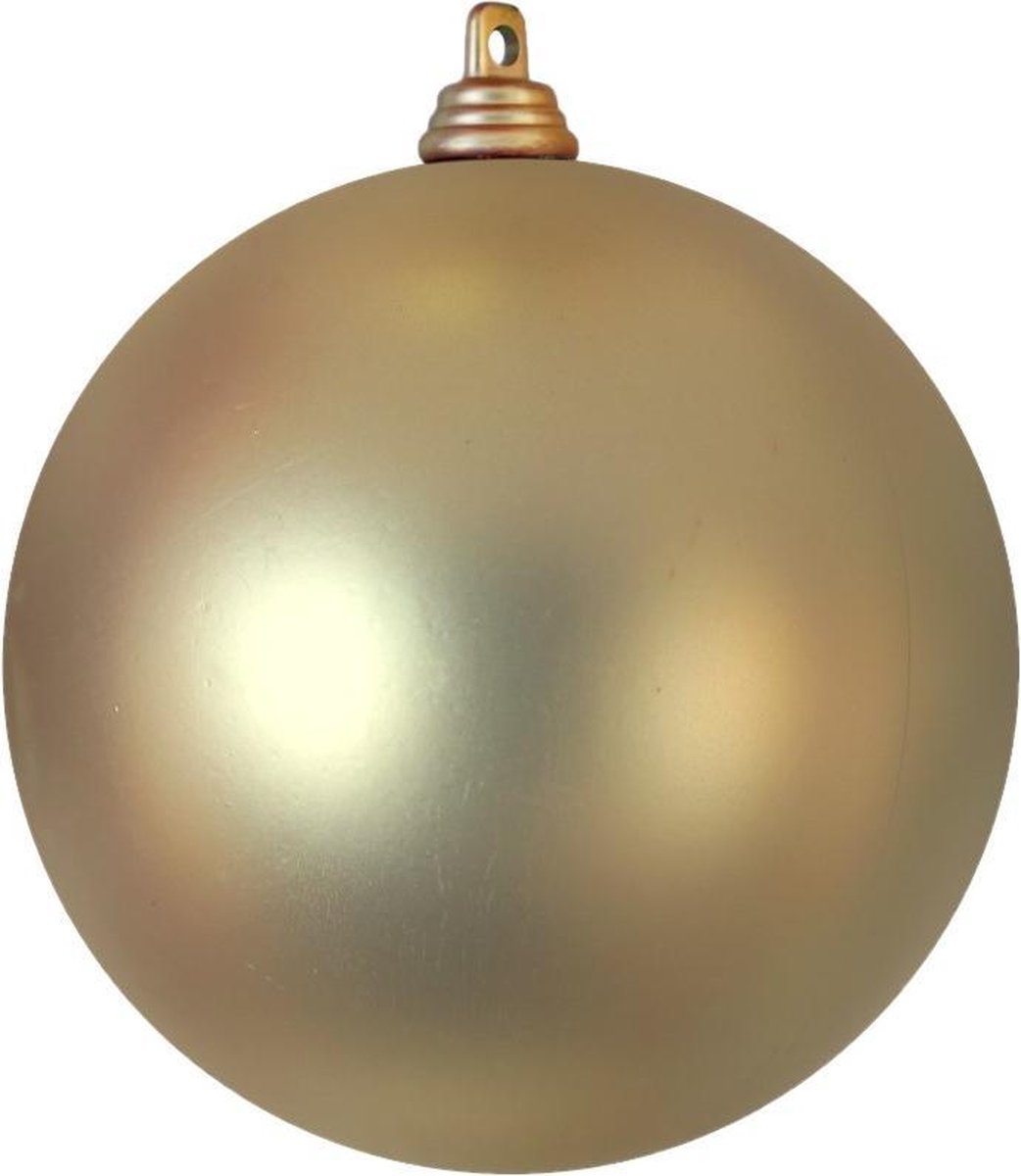 Kerstbal 15 cm goud mat per stuk