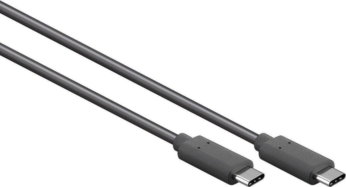 Goobay USB-C naar USB-C kabel - USB3.2 Gen 2x2 met E-Marker chip - tot 20V/5A / zwart - 0,50 meter