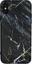 Luxe Marmer Back case voor Apple iPhone XR - Zwart - Goud - Blauw - Soft TPU