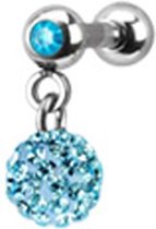 Tragus piercing ferido hanger aqua